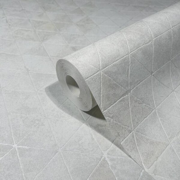 Tapete Grau, Silber, Weiß Novamur Vliestapete (82422)