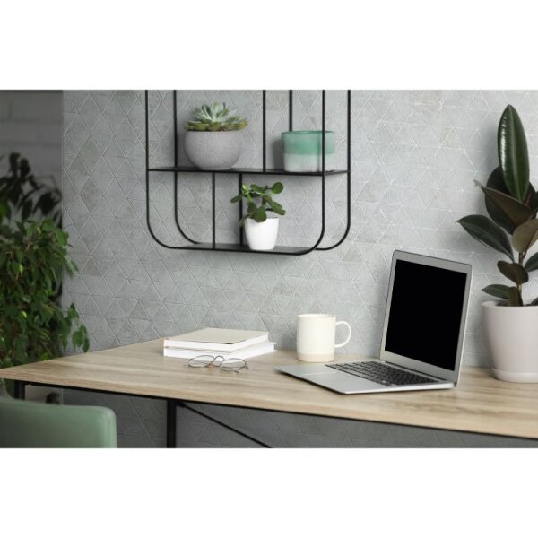 Tapete Grau, Silber, Weiß Novamur Vliestapete (82422)