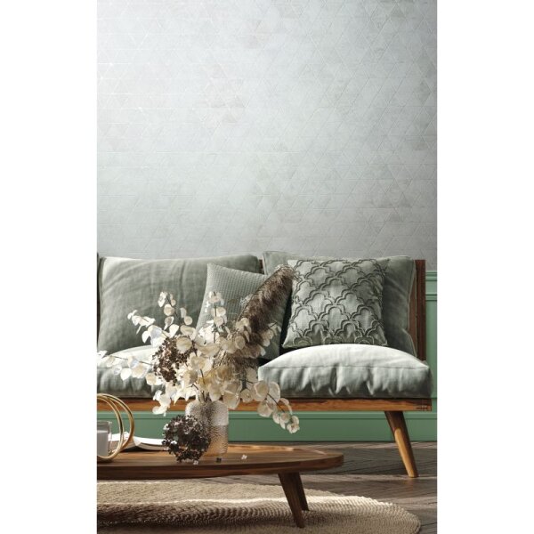 Tapete Grau, Silber, Weiß Novamur Vliestapete (82422)