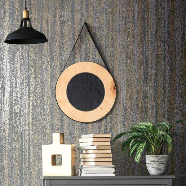 Tapete Grau, Silber, Gold, Kupfer Novamur Vliestapete (82421)