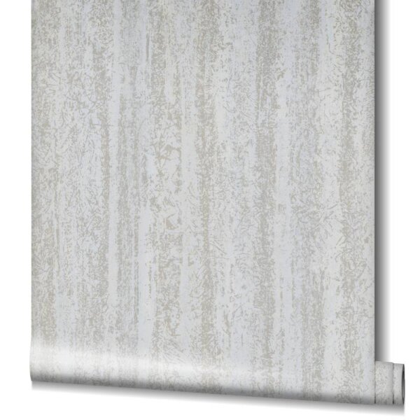 Tapete Weiß, Grau, Silber Novamur Vliestapete (82420)