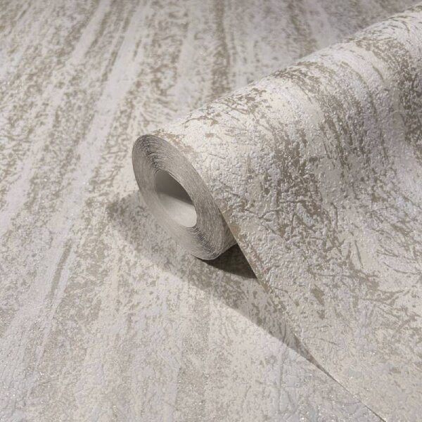 Tapete Beige, Creme, Grau, Silber Novamur Vliestapete (82419)