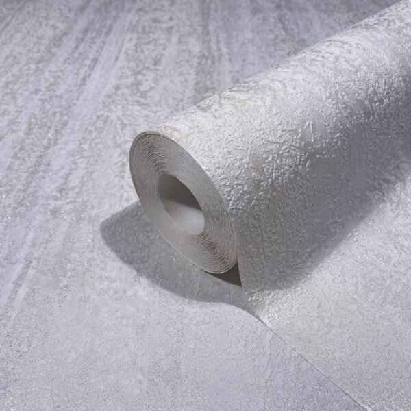 Tapete Weiß, Grau, Silber Novamur Vliestapete (82418)