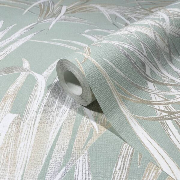 Tapete Grün, Beige, Creme Novamur Vliestapete (82414)