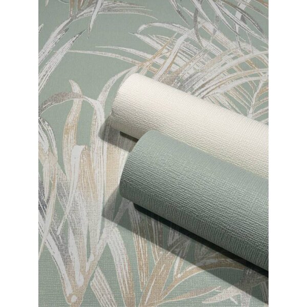 Tapete Grün, Beige, Creme Novamur Vliestapete (82414)