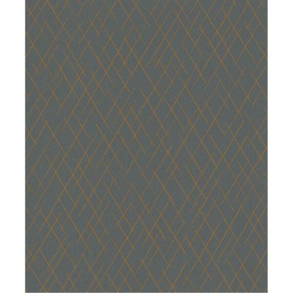 Tapete Grau, Silber, Schwarz, Anthrazit, Gold, Kupfer Novamur Vliestapete (82408)