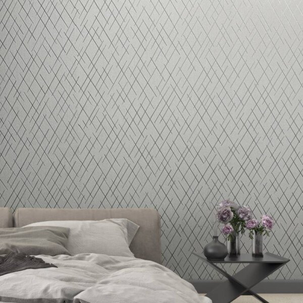 Tapete Beige, Creme, Grau, Silber Novamur Vliestapete (82404)