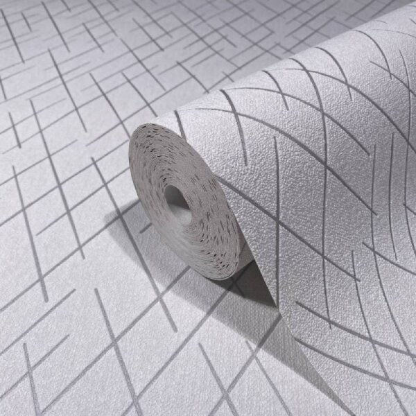 Tapete Beige, Creme, Grau, Silber Novamur Vliestapete (82404)