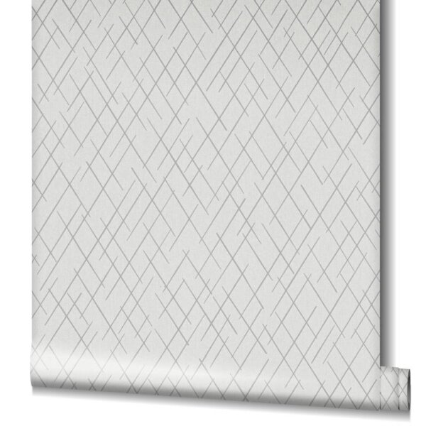 Tapete Beige, Creme, Grau, Silber Novamur Vliestapete (82404)