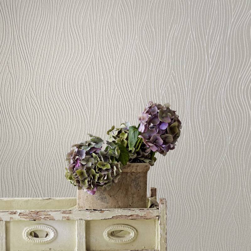 82402 Tapete Beige Creme Art Déco Streifen Vliestapete Novamur