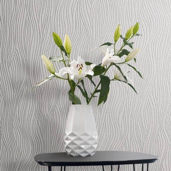 Tapete Weiß Novamur Vliestapete (82401)