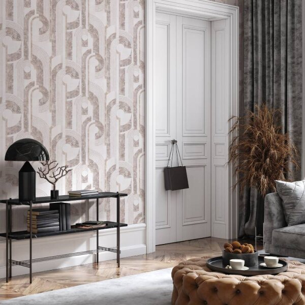 Tapete Beige, Grau Novamur Vliestapete (81631)