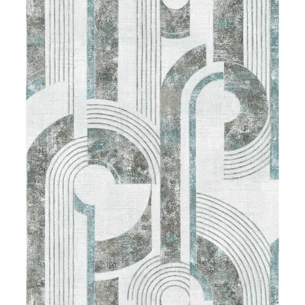 Tapete Grau, Blau Novamur Vliestapete (81630)