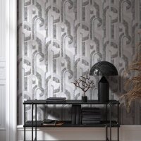 Tapete Grau, Blau Novamur Vliestapete (81630)