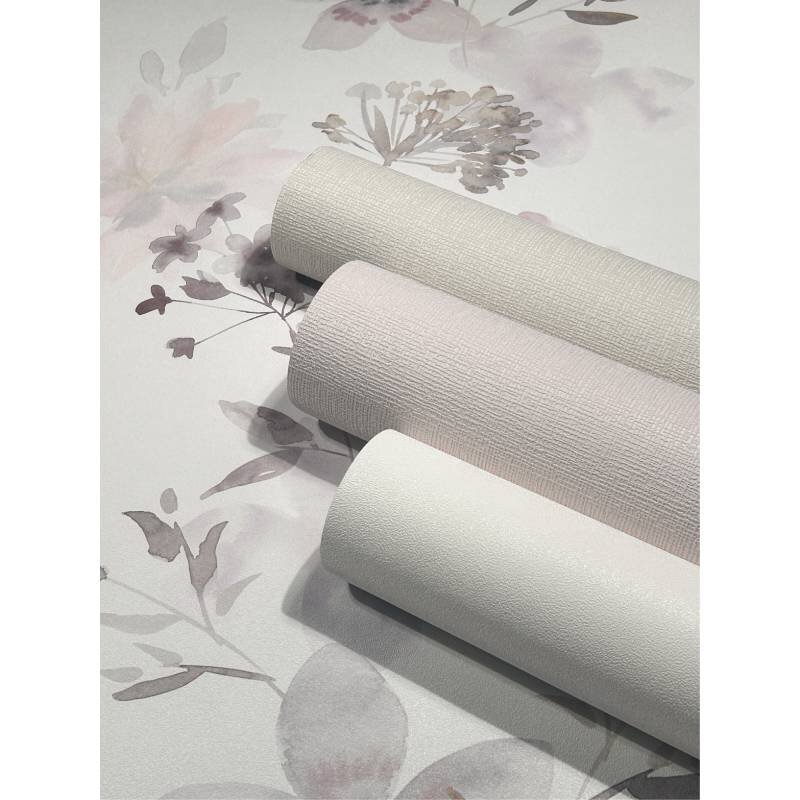 Tapete Pastell, Rosa, Weiß Novamur Vliestapete (81623)