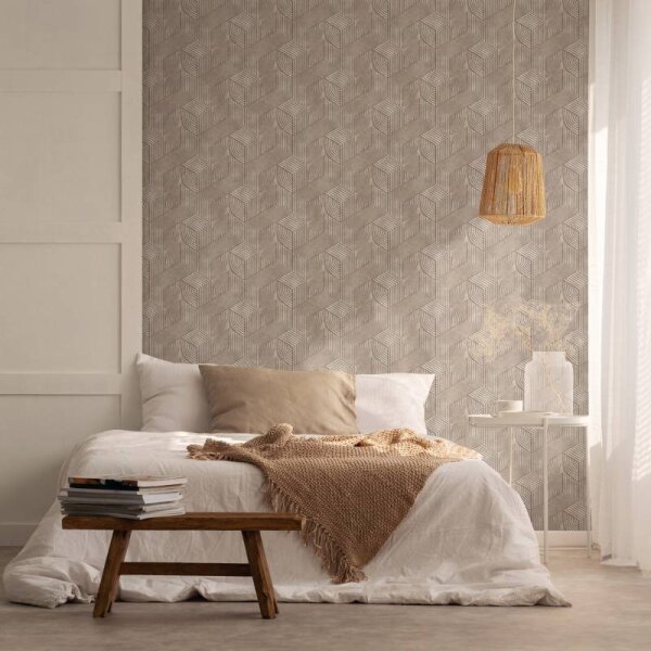 Tapete Braun, Grau Novamur Vliestapete (81621)