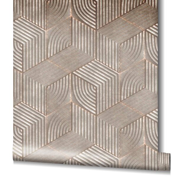 Tapete Braun, Grau Novamur Vliestapete (81621)