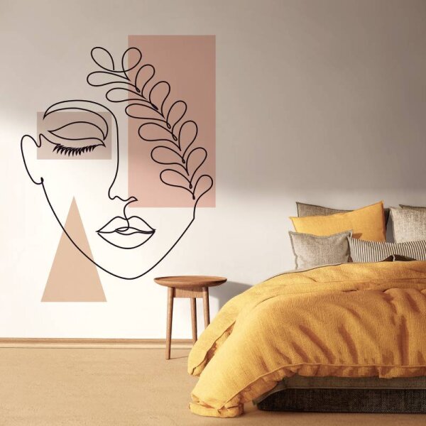 Digitaldruck-Tapete Apricot, Weiß Novamur (81608)