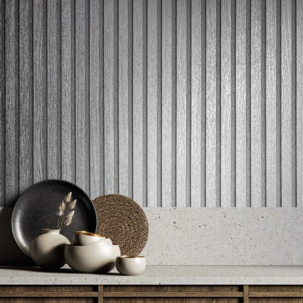 Tapete Grau, Silber Marburg Vliestapete (33395)