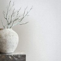 Tapete Wei&szlig;, Elfenbein Marburg Vliestapete (33381)