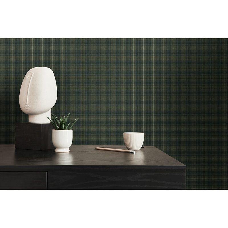 Tapete Grün, Schwarz, Anthrazit Architects Paper Vliestapete (390643)