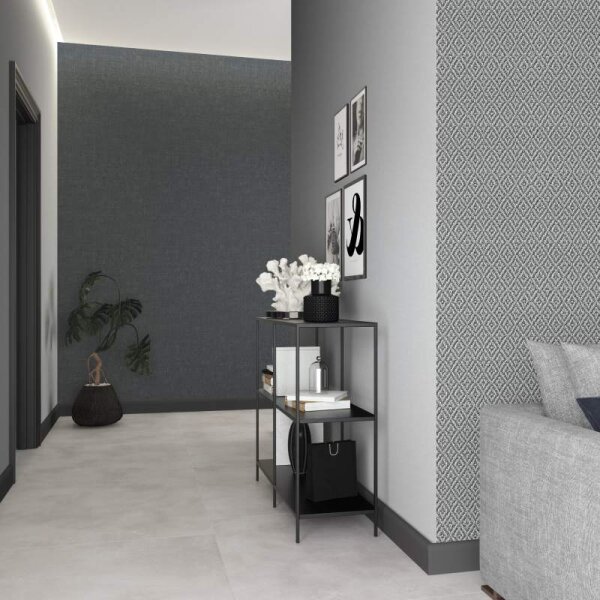 Tapete Schwarz, Anthrazit Marburg Vliestapete (45775)