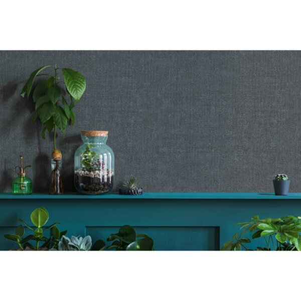 Tapete Schwarz, Anthrazit Marburg Vliestapete (45775)