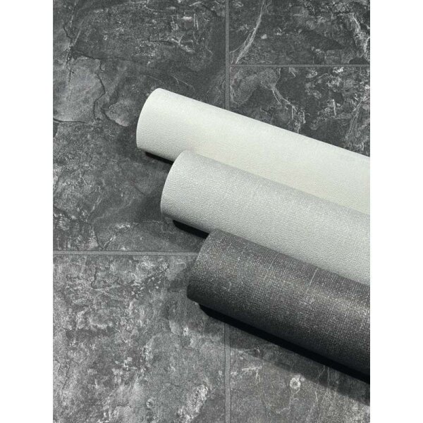 Tapete Schwarz, Anthrazit Marburg Vliestapete (45765)