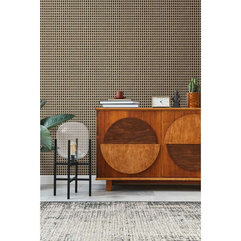 Tapete Beige, Creme, Schwarz, Anthrazit Marburg Vliestapete (45751)