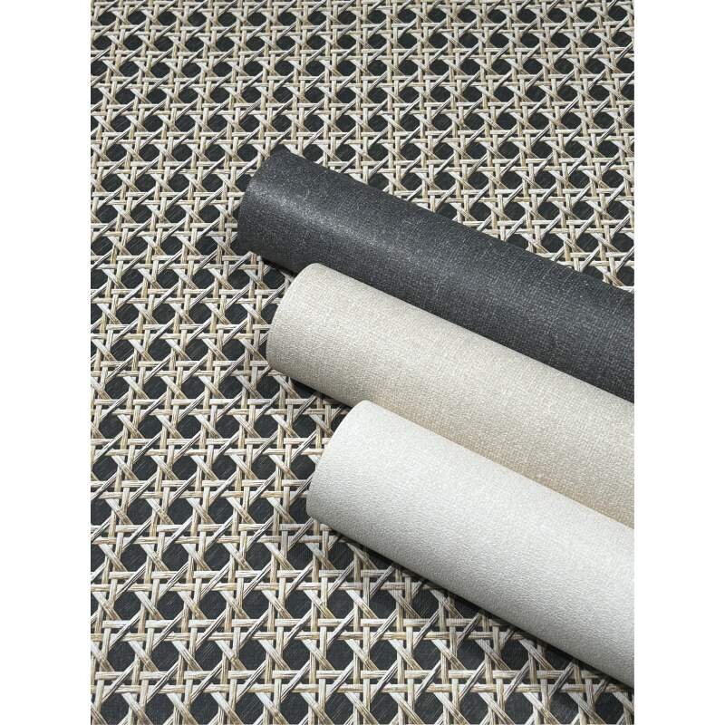 Tapete Beige, Creme, Schwarz, Anthrazit Marburg Vliestapete (45751)