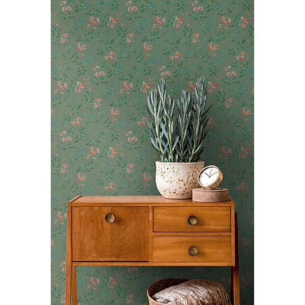 Tapete Blau, Grün, Petrol, Rosa, Rose, Rot Architects Paper Vliestapete (390631)