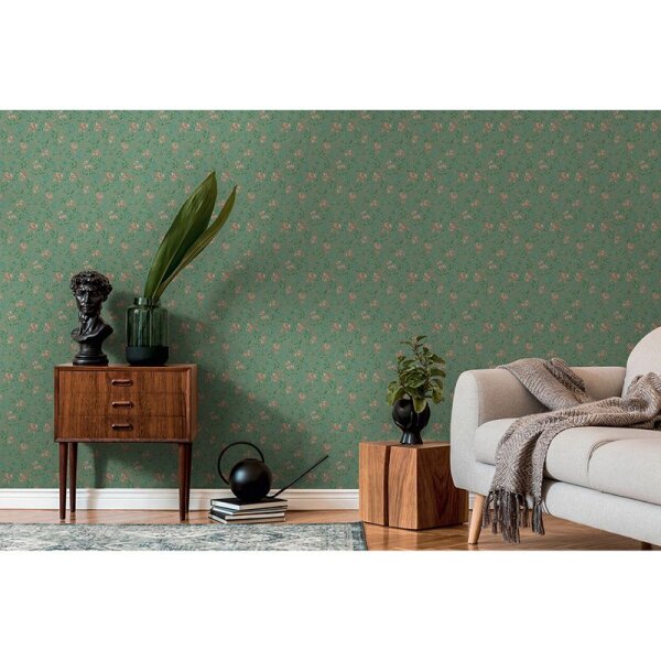 Tapete Blau, Grün, Petrol, Rosa, Rose, Rot Architects Paper Vliestapete (390631)