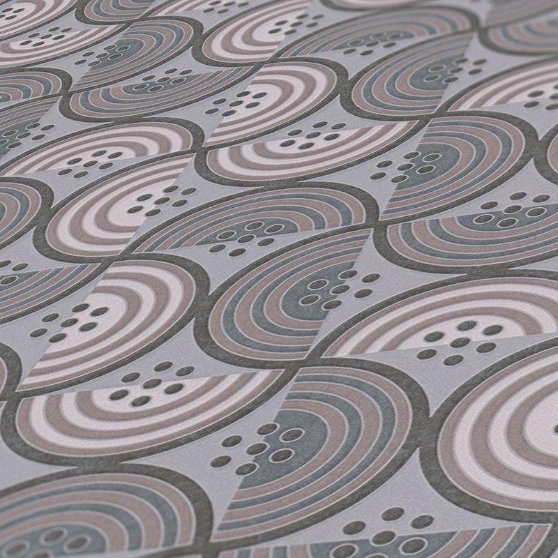 Tapete Braun, Grau, Silber, Greige Architects Paper Vliestapete (390614)