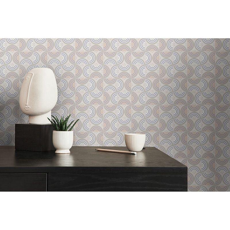 Tapete Grau, Silber, Greige, Weiß Architects Paper Vliestapete (390612)