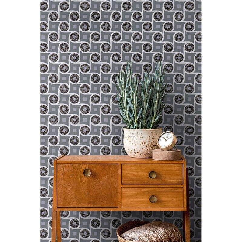 Tapete Grau, Silber, Weiß Architects Paper Vliestapete (390604)