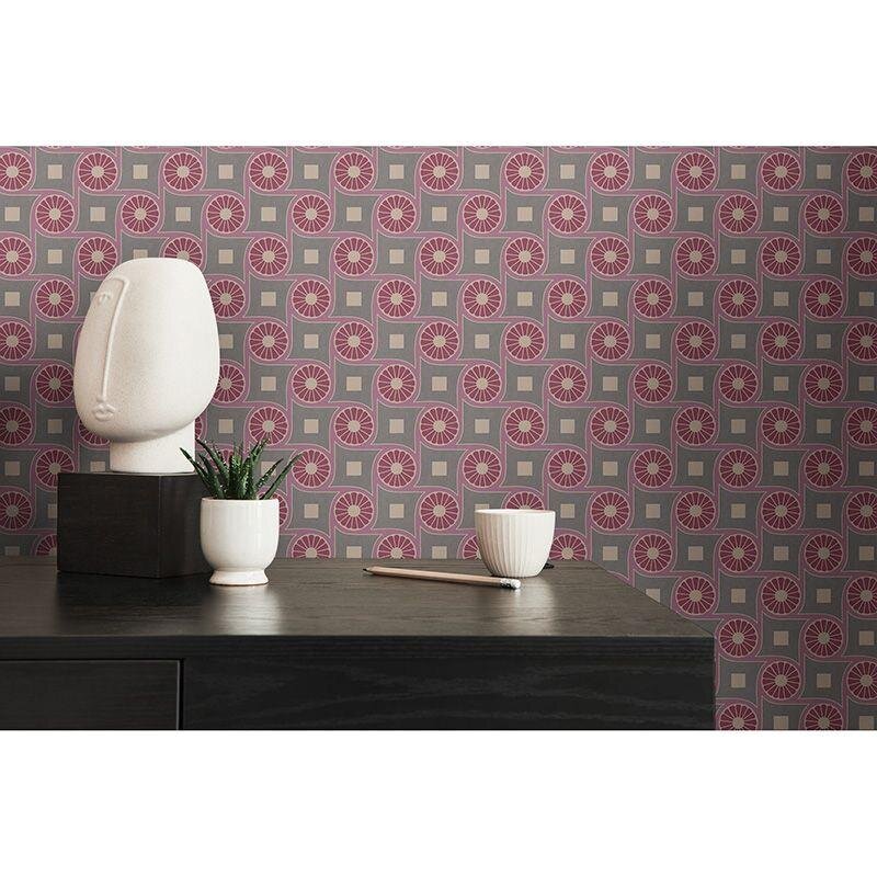 Tapete Grau, Silber, Lila, Flieder Architects Paper Vliestapete (390602)