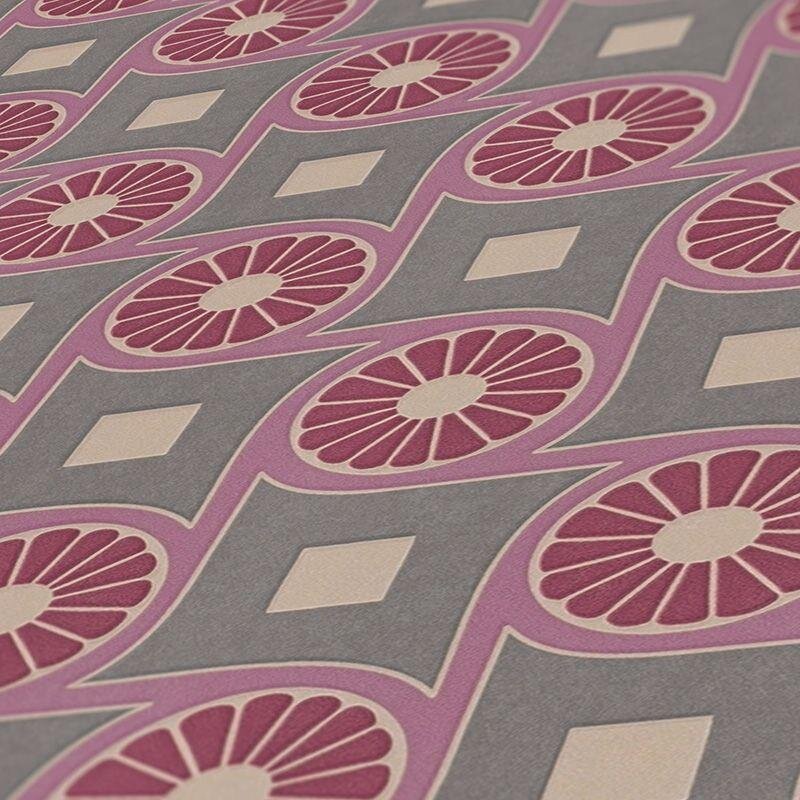 Tapete Grau, Silber, Lila, Flieder Architects Paper Vliestapete (390602)