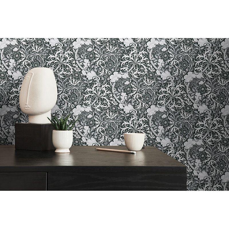 Tapete Grau, Silber, Schwarz-Weiß Architects Paper Vliestapete (390595)