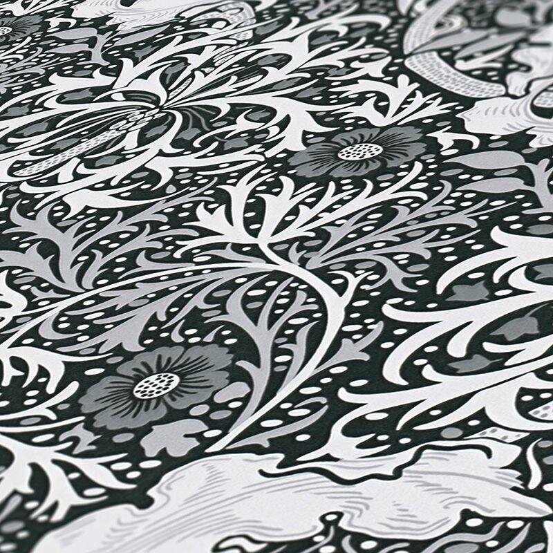 Tapete Grau, Silber, Schwarz-Weiß Architects Paper Vliestapete (390595)