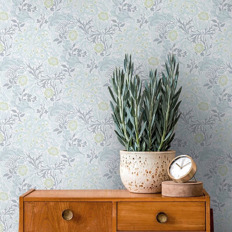 Tapete Grau, Silber, Grün, Pastellfarben Architects Paper Vliestapete (390594)