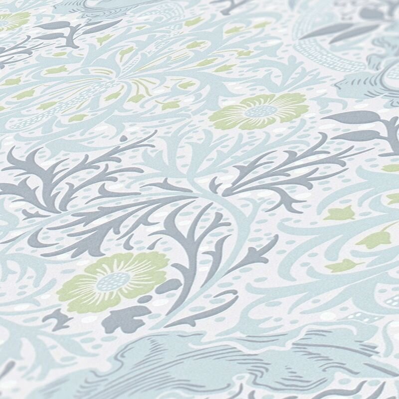 Tapete Grau, Silber, Grün, Pastellfarben Architects Paper Vliestapete (390594)