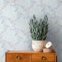 Tapete Grau, Silber, Gr&uuml;n, Pastellfarben Architects...