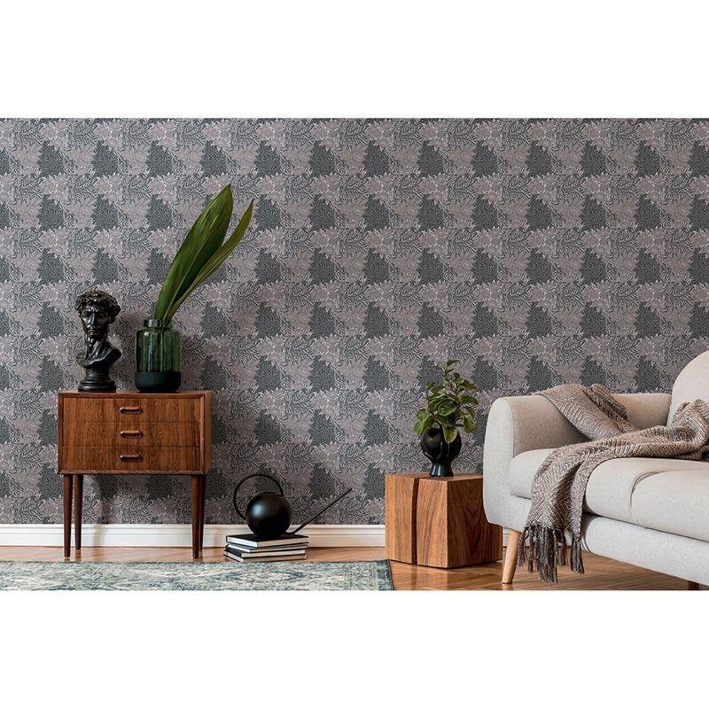 Tapete Grau, Silber, Greige, Schwarz, Anthrazit Architects Paper Vliestapete (390585)