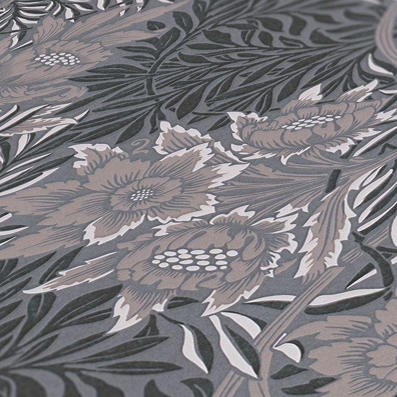 Tapete Grau, Silber, Greige, Schwarz, Anthrazit Architects Paper Vliestapete (390585)