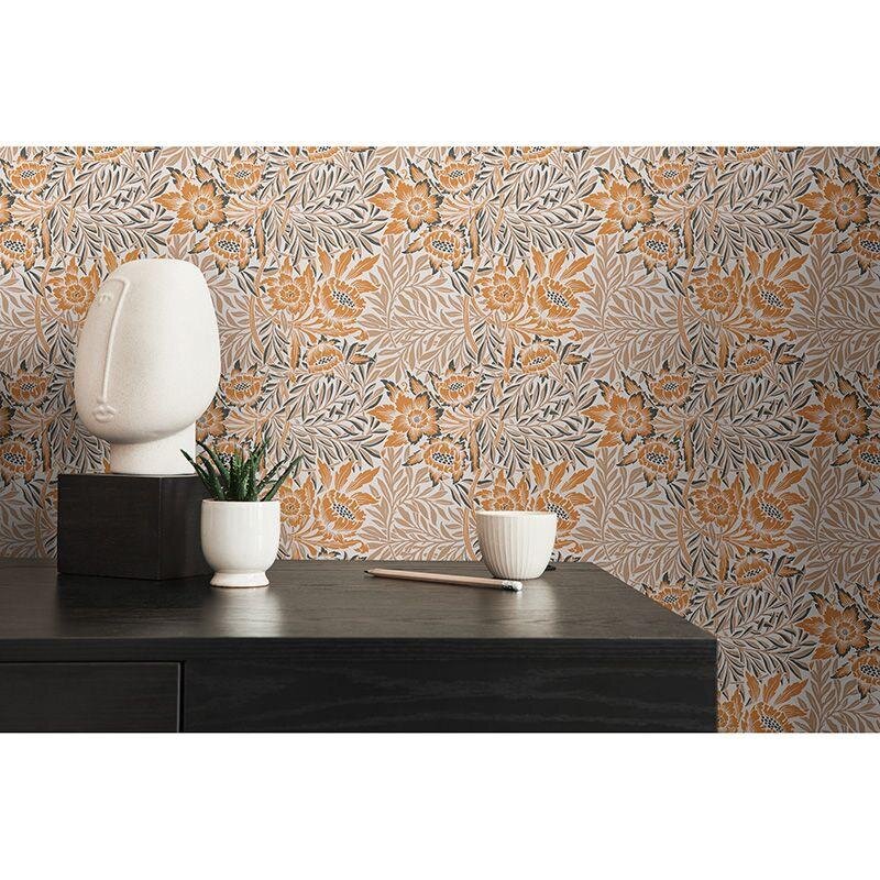 Tapete Beige, Creme, Braun, Orange, Terrakotta, Schwarz, Anthrazit Architects Paper Vliestapete (390582)
