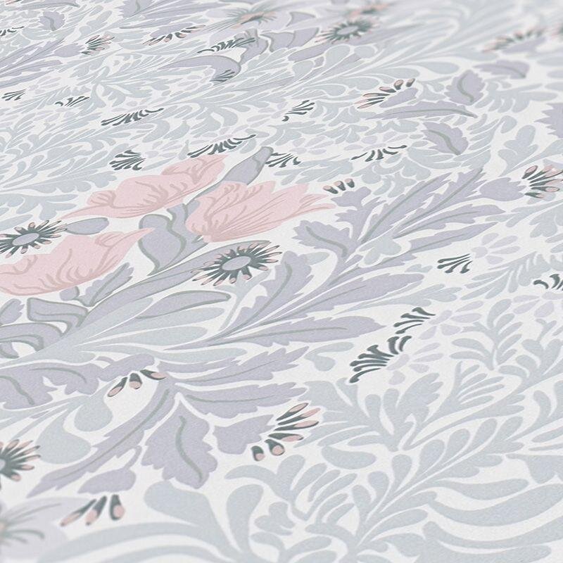 Tapete Grau, Silber, Rosa, Rose Architects Paper Vliestapete (390575)