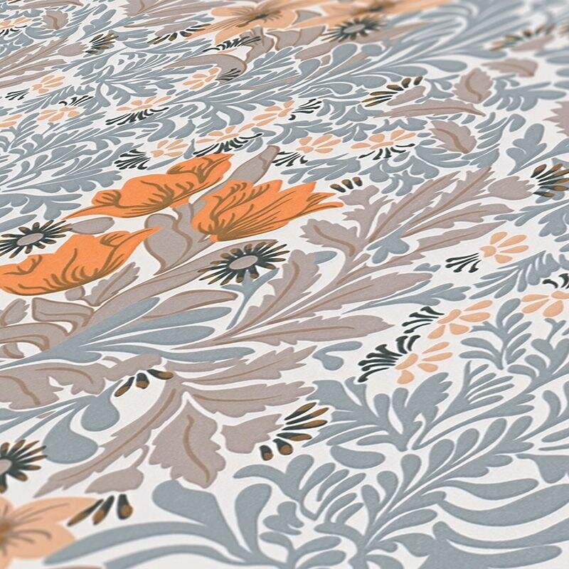 Tapete Braun, Grau, Silber, Orange, Terrakotta Architects Paper Vliestapete (390574)