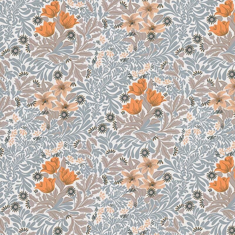 Tapete Braun, Grau, Silber, Orange, Terrakotta Architects Paper Vliestapete (390574)