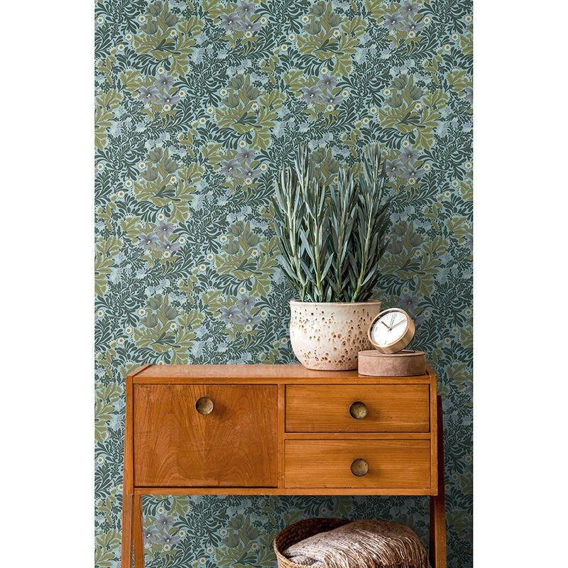 Tapete Blau, Grün, Lila, Flieder Architects Paper Vliestapete (390572)