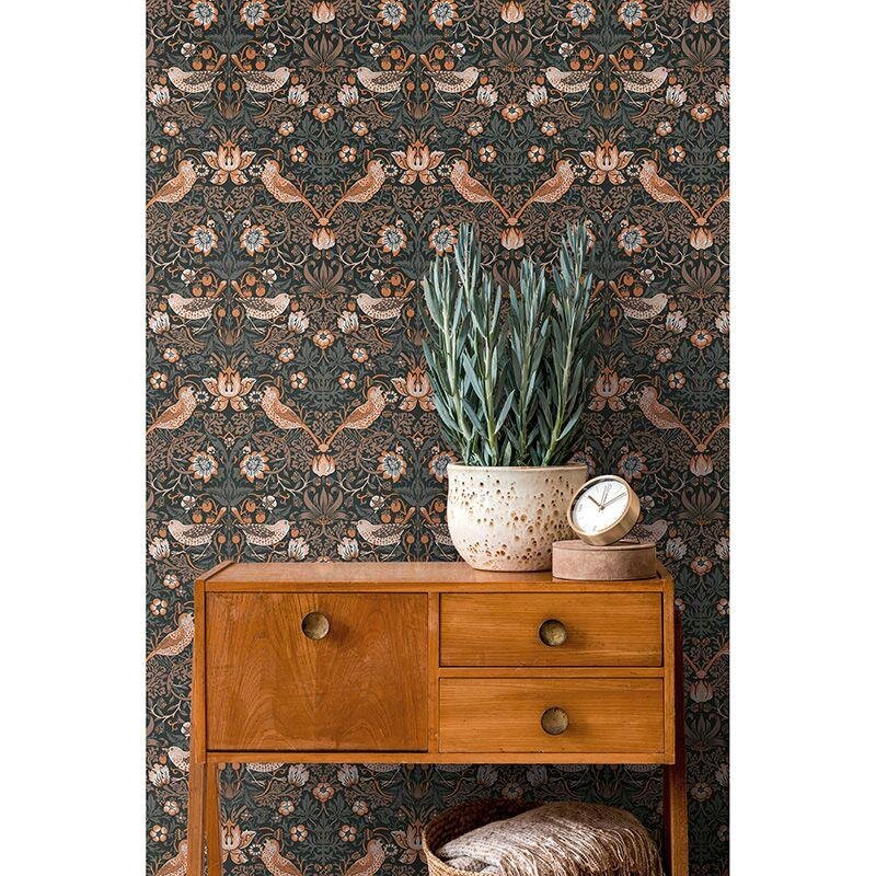 Tapete Braun, Orange, Terrakotta Architects Paper Vliestapete (390563)